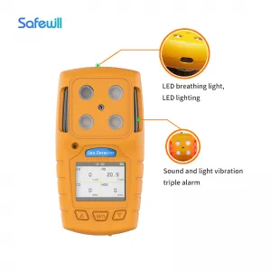 Four Gas Detector Es30a for Ex O2 H2s Co Toxic and Harmful Gas Detector, Combustible Oxygen, Hydrogen Sulfide, Carbon Monoxide Detector