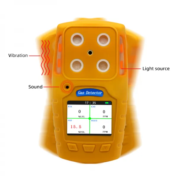 Diffusion Type Four in One Gas Detector Es30a for Ex O2 H2s Co