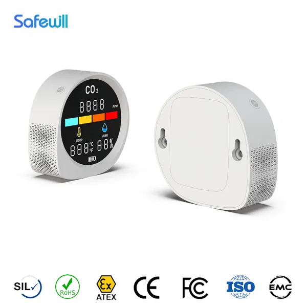 Indoor CO2 Air Quality Monitor for Home Use  Wifi Tuya Connection