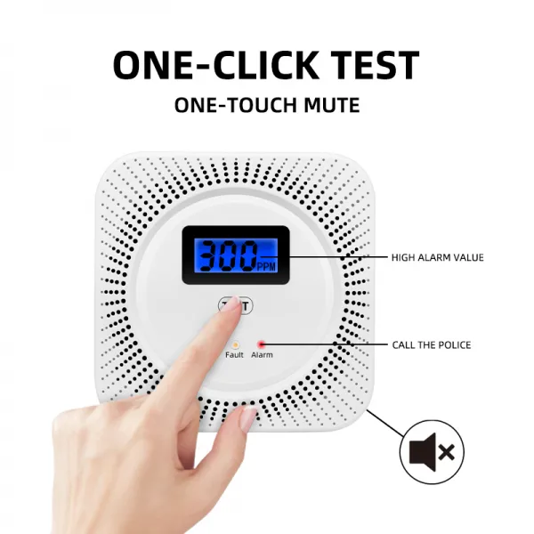 Indoor Combustible Gas and CO Gas Monitor with Wifi Tuya Connection