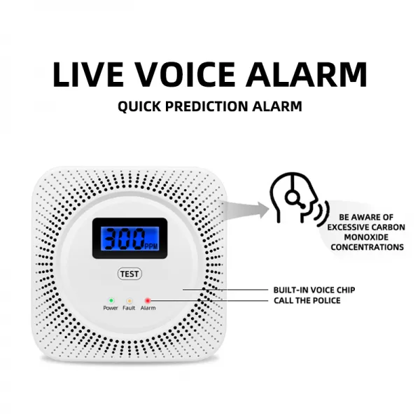 Indoor Combustible Gas and CO Gas Monitor with Wifi Tuya Connection